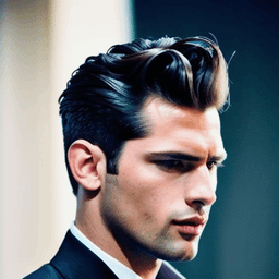Quiff Black Hairstyle AI avatar/profile picture for men